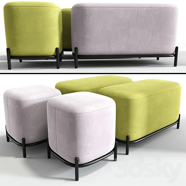 Pawai square pouf Free Download