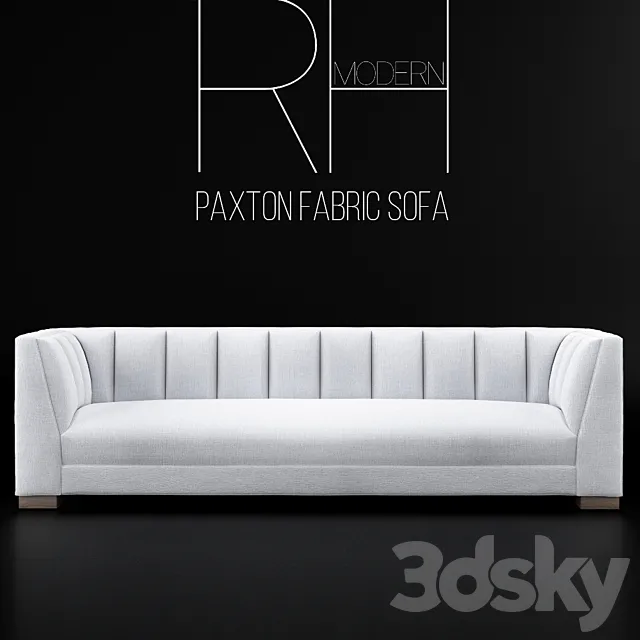 PAXTON FABRIC SOFA 3D Model