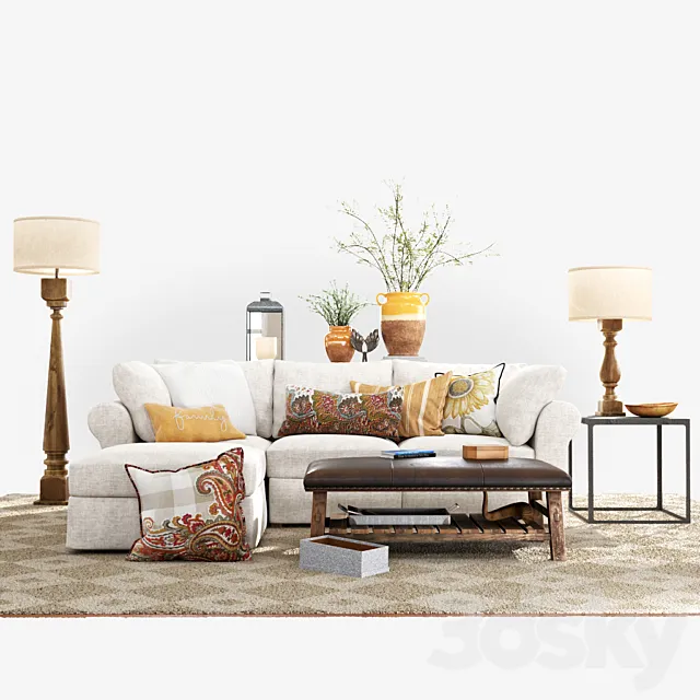 PB Air Collection Sofa Set 3DModel