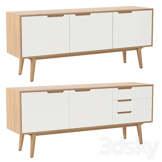 PBJ designhouse Curve Sideboard 1 3D Model