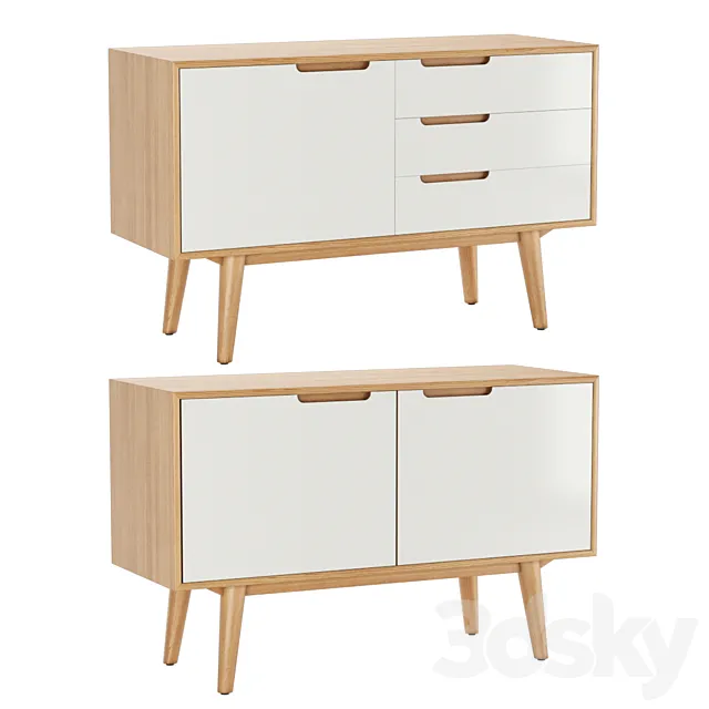 PBJ designhouse Curve Sideboard 2 3D Model