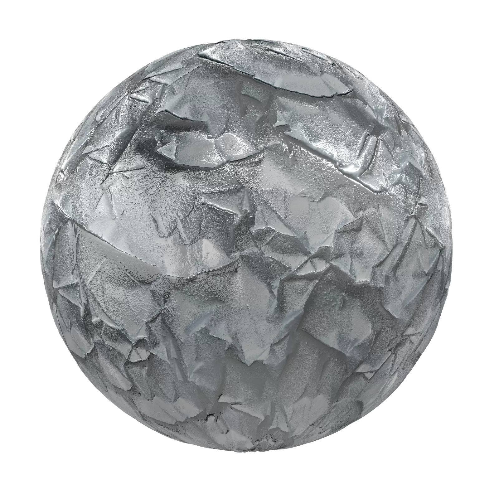 PBR CGAXIS TEXTURES – METALS – Wrinkled Silver Foil 01