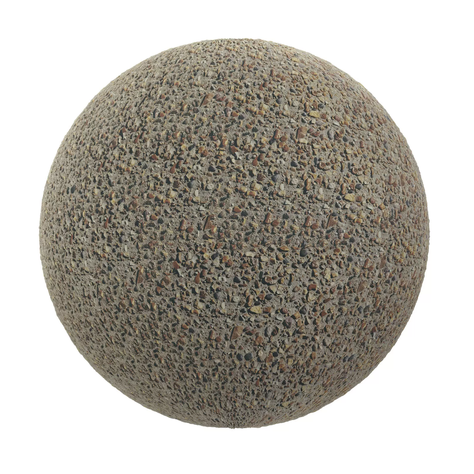 PBR CGAXIS TEXTURES – PAVEMENTS – Gravel Pavement 9