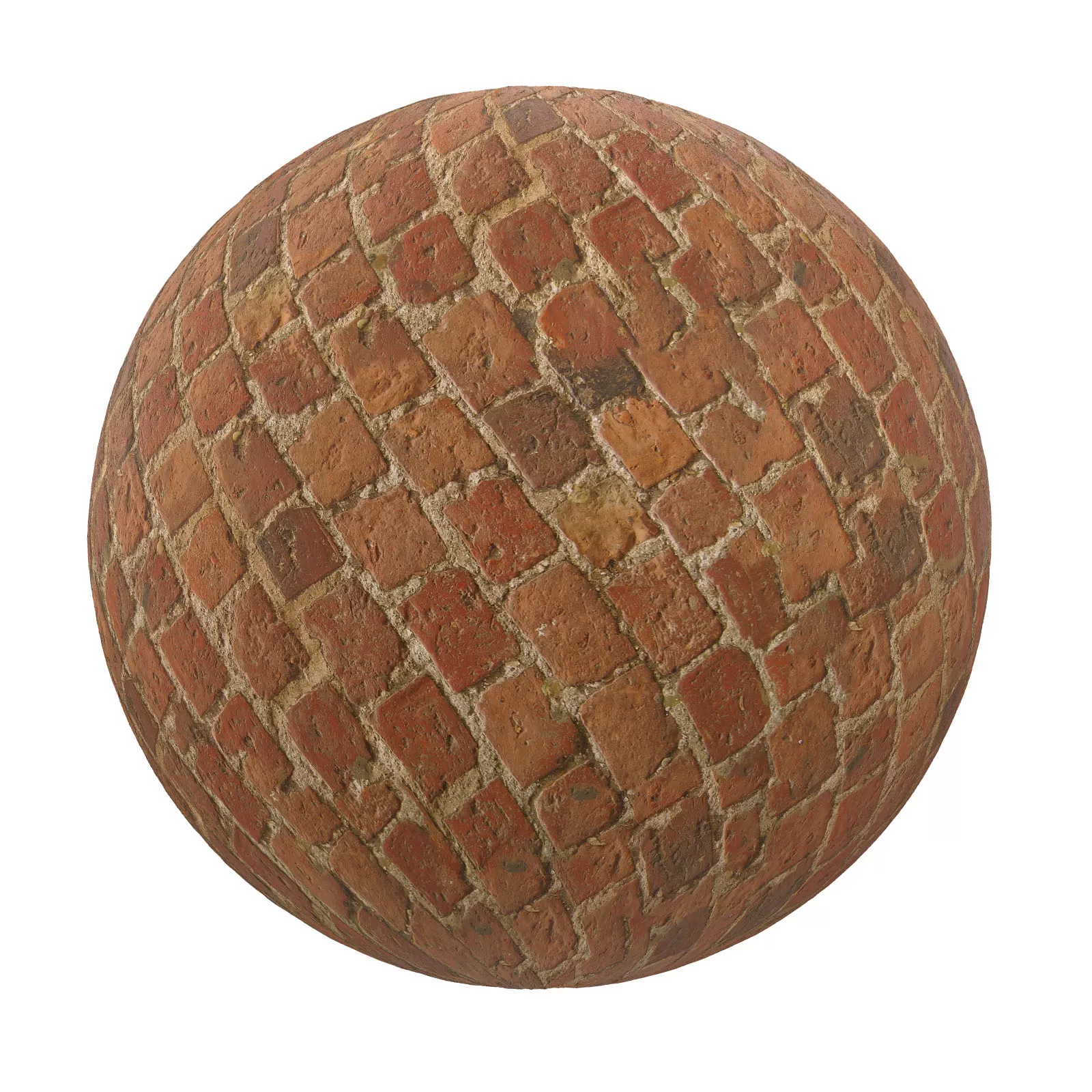 PBR CGAXIS TEXTURES – PAVEMENTS – Red Brick Pavement 2