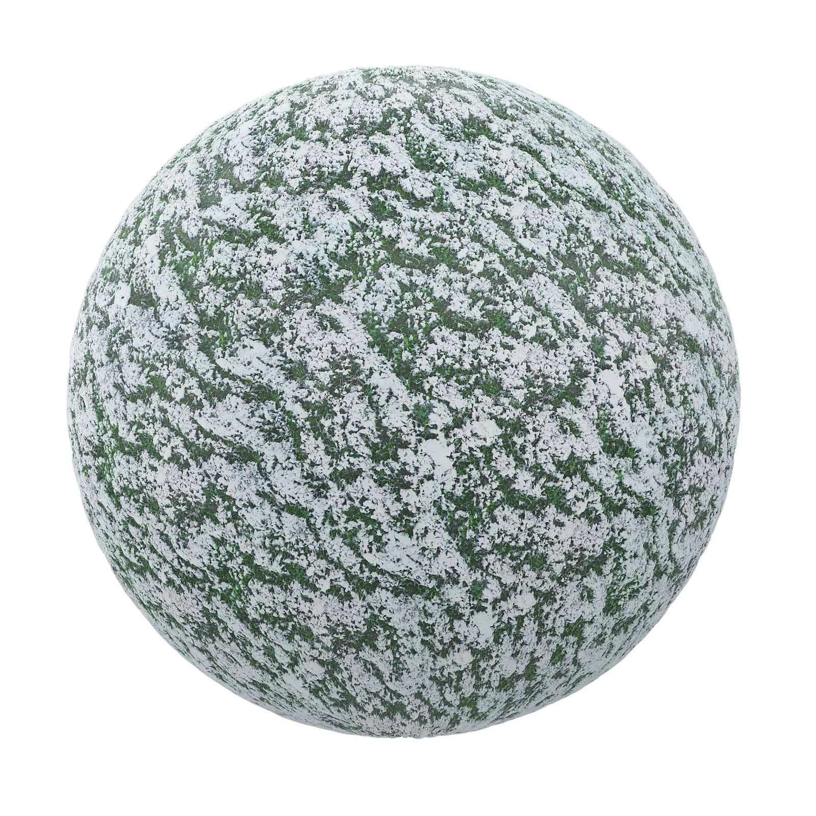 PBR CGAXIS TEXTURES – SNOW – Snow Covering Grass 15