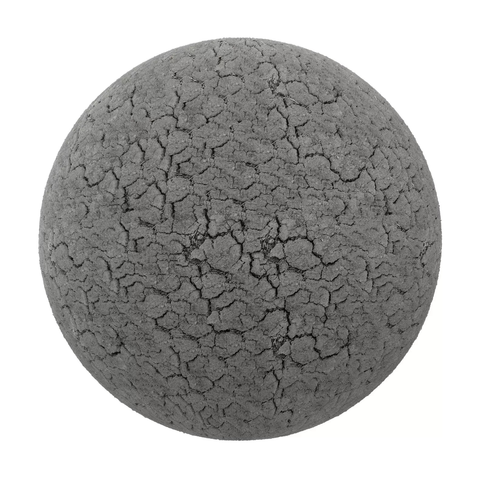 PBR CGAXIS TEXTURES – SOIL – Grey Dry Cracked Dirt 1
