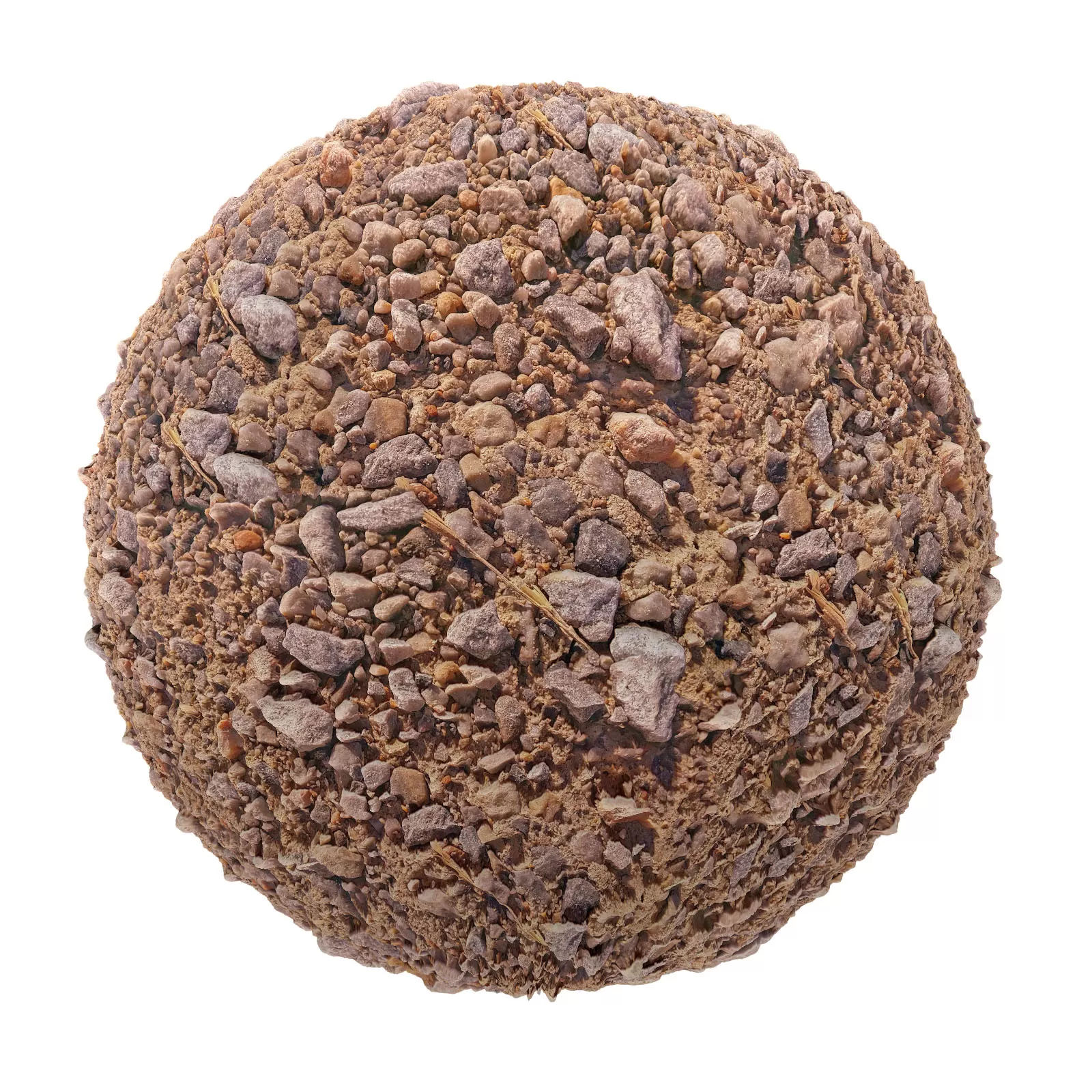 PBR CGAXIS TEXTURES – SOIL – Orange Dirt With Stones
