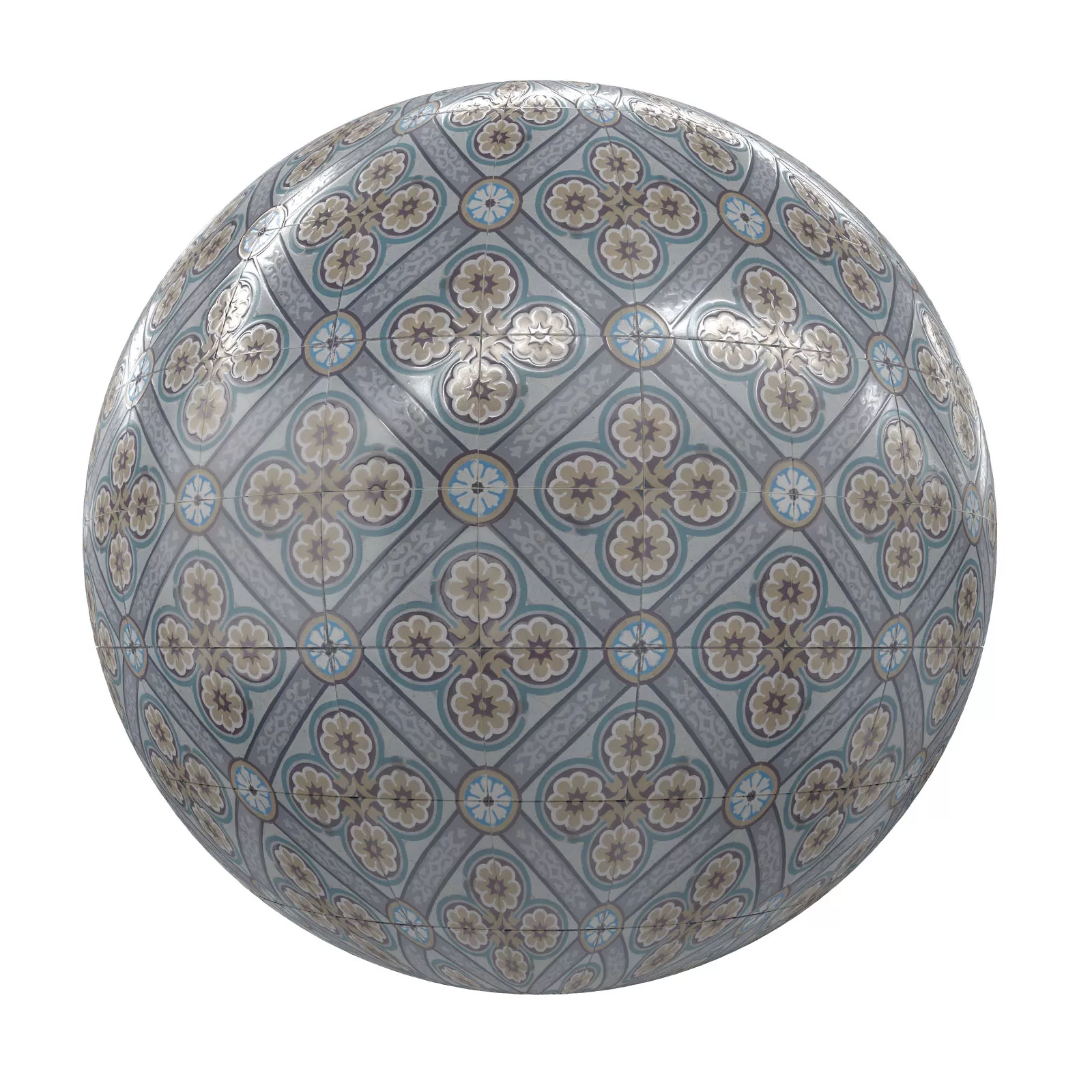 PBR CGAXIS TEXTURES – TILES – Patterned Tiles 1
