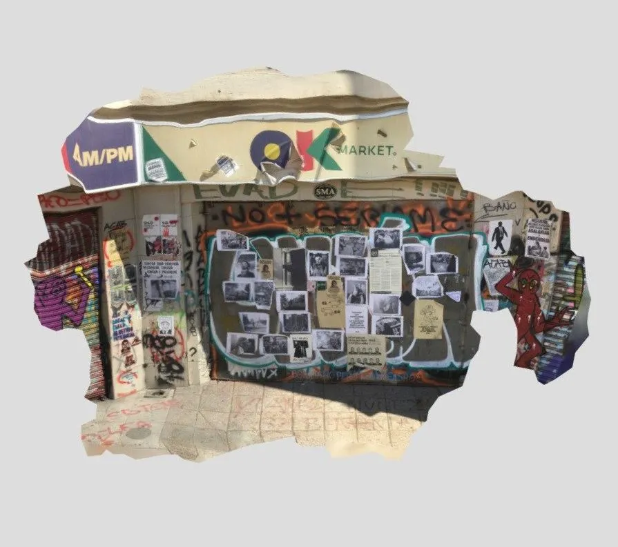 PBR Game 3D Models - 01 Cortina Baquedano Ok Market 13 Dic