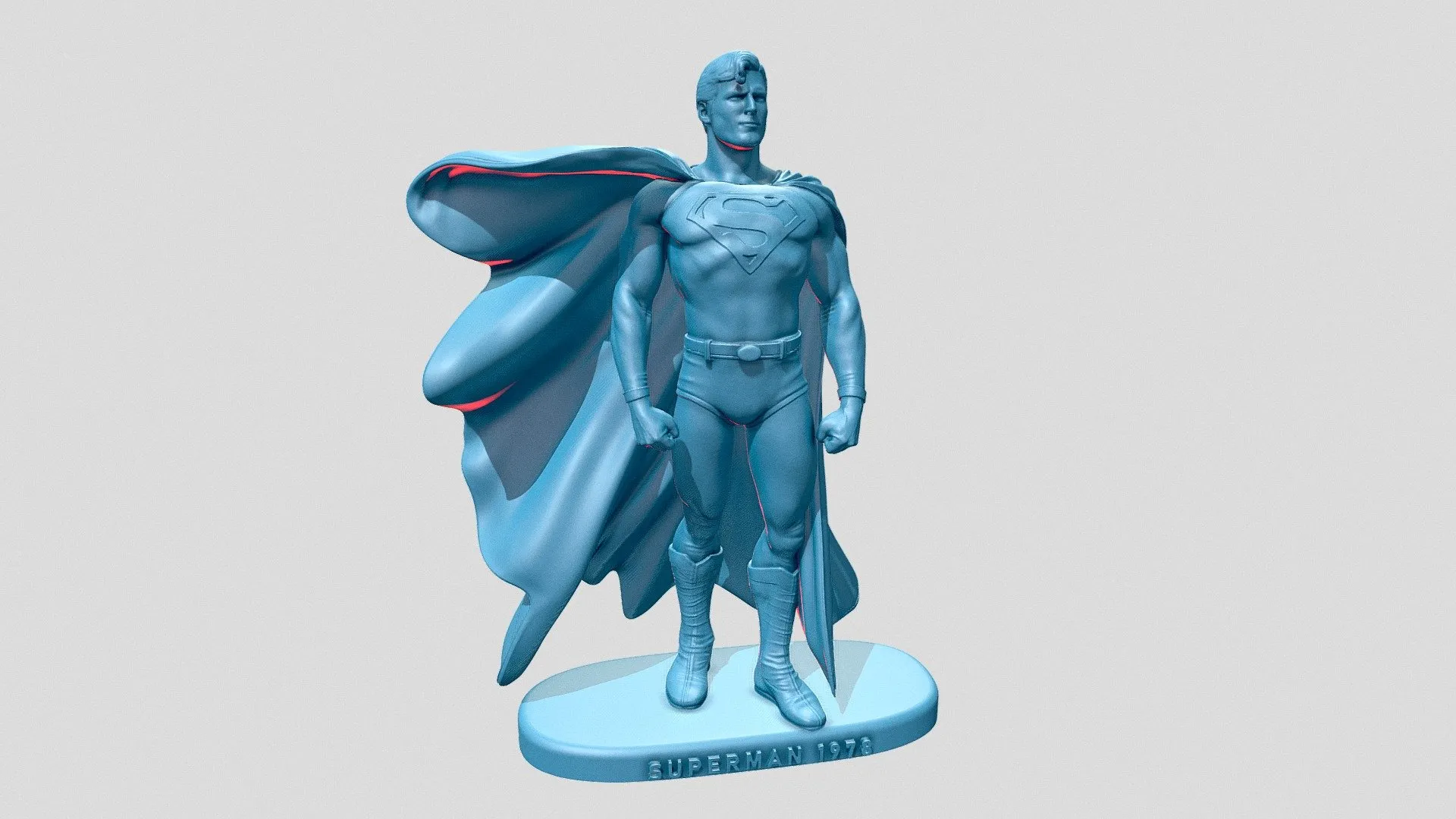 PBR Game 3D Models - 050 Superman1978
