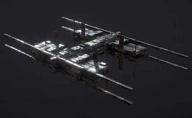 PBR Game 3D Models - 1300 Followers Celebration   Space Station