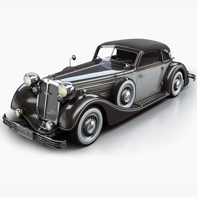 PBR Game 3D Models - 1937 Horch 853 A Sport Cabriolet