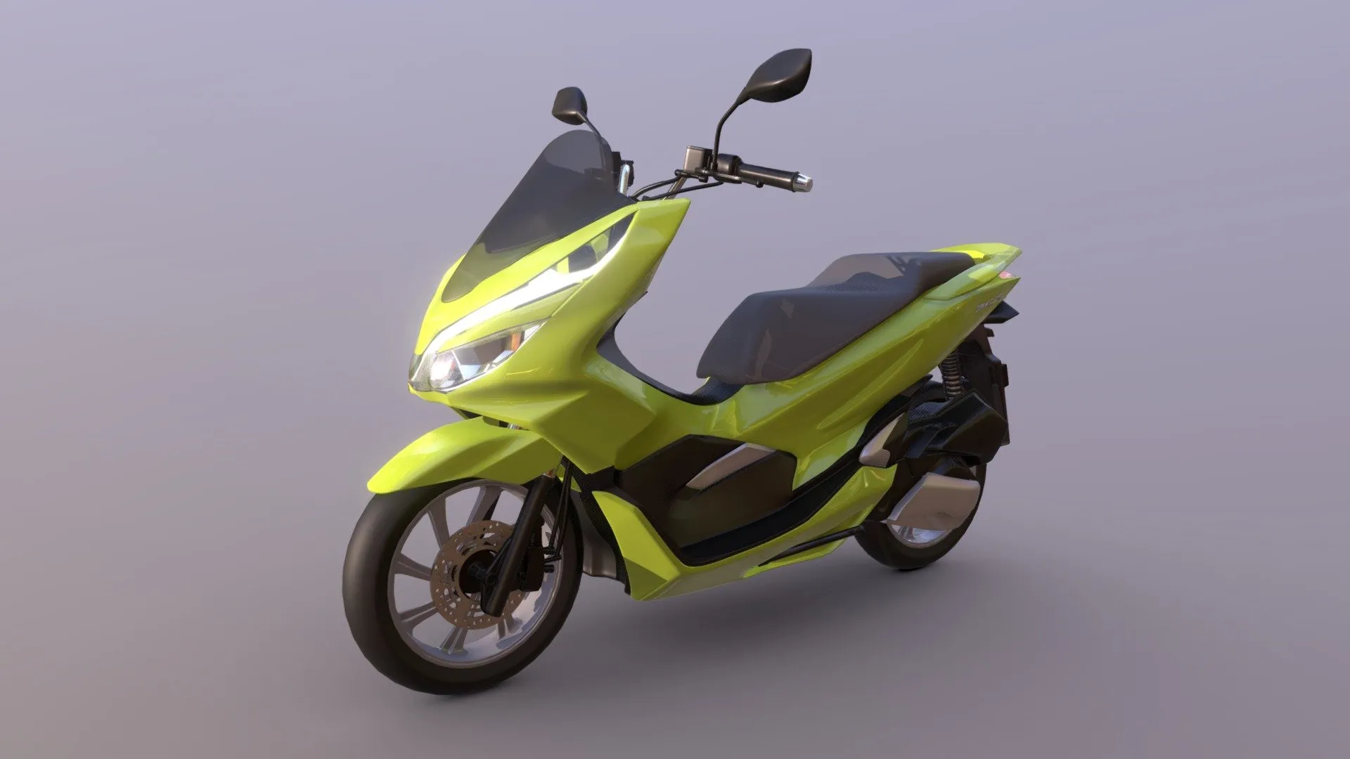 PBR Game 3D Models - 2017 Honda Pcx 150
