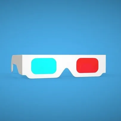 PBR Game 3D Models - 3D Paper Glasses