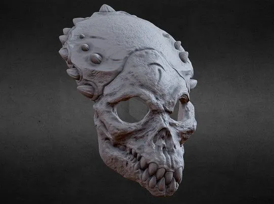PBR Game 3D Models - 3D PRINTABLE SHAMAN PREDATOR BIOMASK