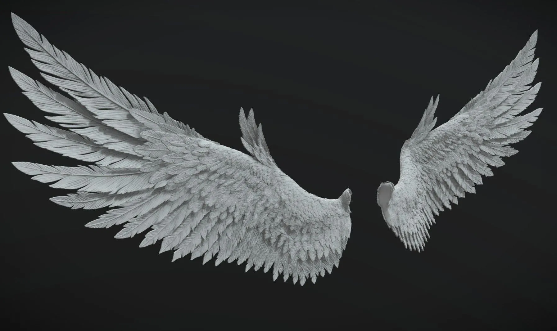 PBR Game 3D Models - 3D Printable Wings 2