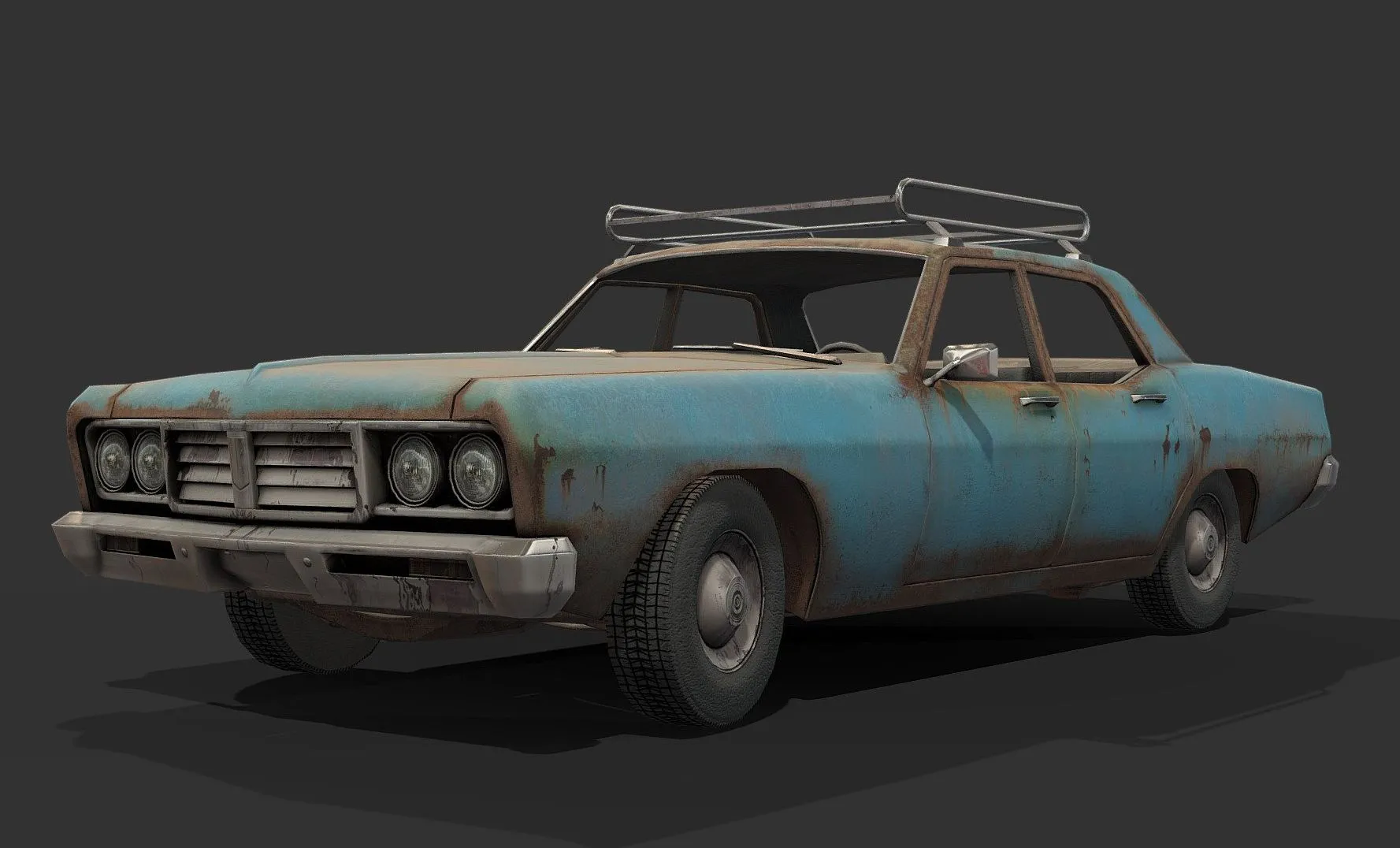 PBR Game 3D Models - 68 Sedan