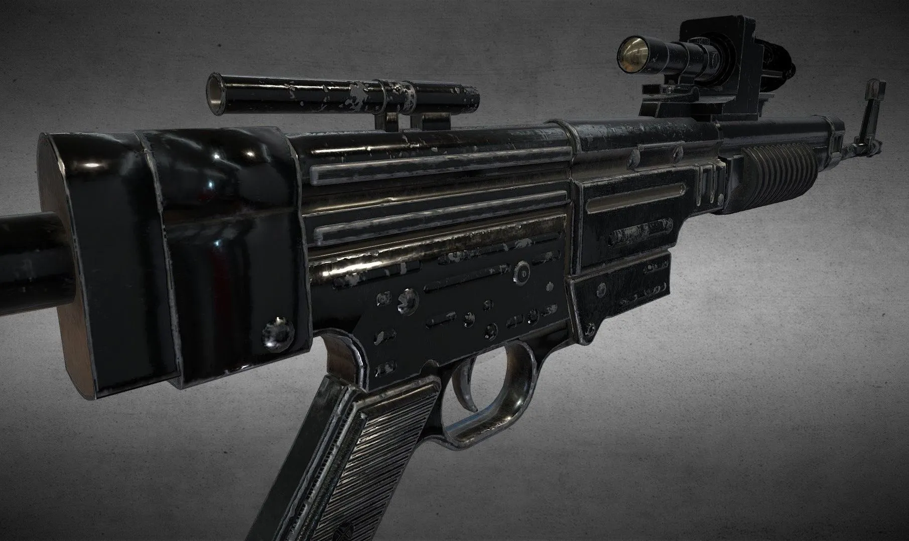 PBR Game 3D Models - A 295 A280c Blaster Rifle