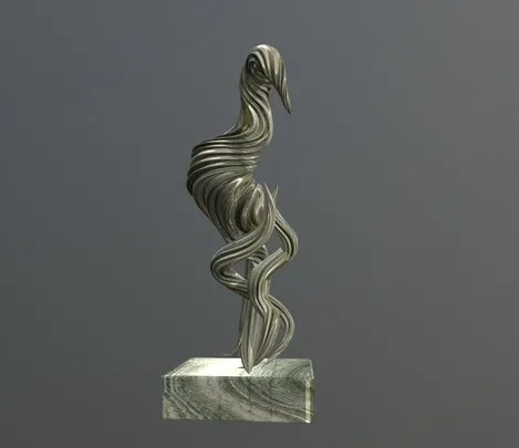 PBR Game 3D Models - Abstract Animal Statue (Doekstandbeeld)