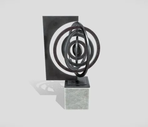 PBR Game 3D Models - Abstract Metal Art Sculpture 05