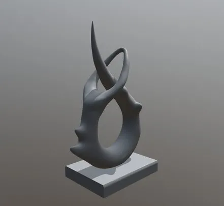 PBR Game 3D Models - Abstract Sculpture Study