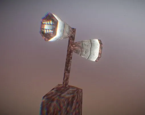 PBR Game 3D Models - Accurate Siren Head 2018 Game Rig