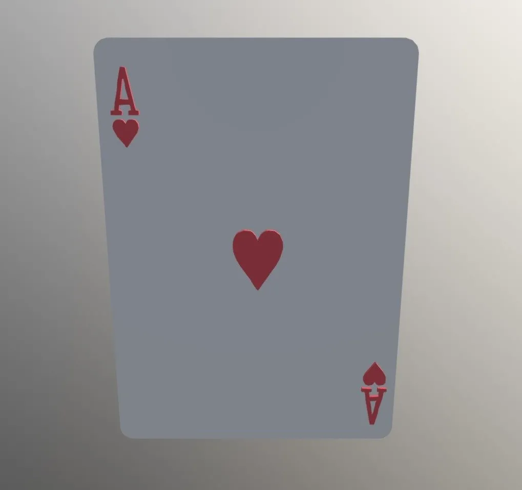 PBR Game 3D Models - Ace Of Hearts Rider Back