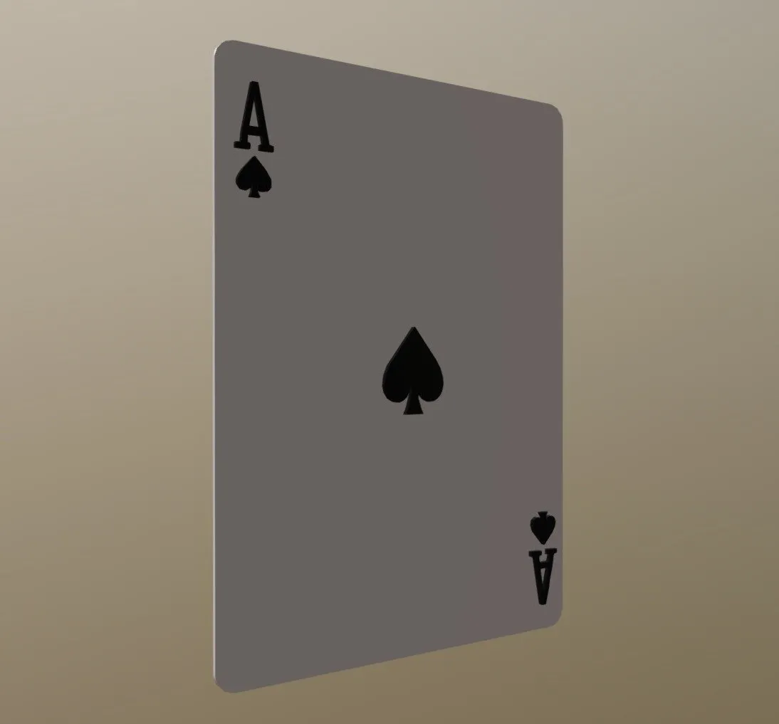 PBR Game 3D Models - Ace Of Spades