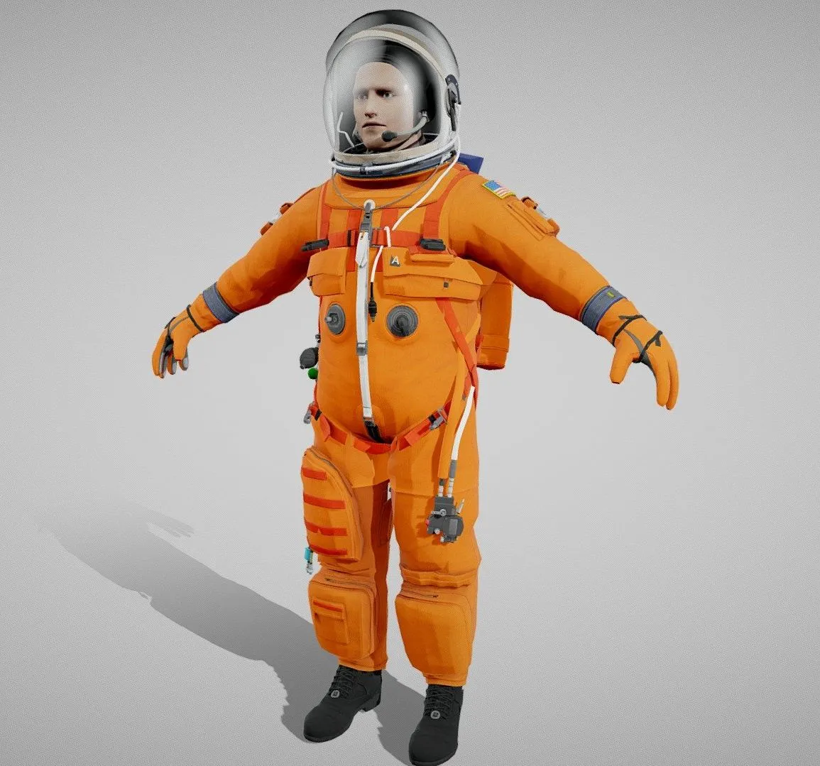PBR Game 3D Models - Aces Us Advanced Crew Escape Suit