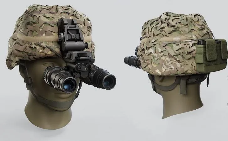 PBR Game 3D Models - ACH Helmet with NVG