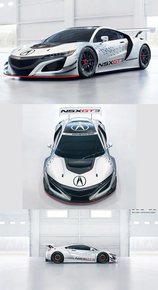PBR Game 3D Models - Acura NSX GT3 Race Car 2019