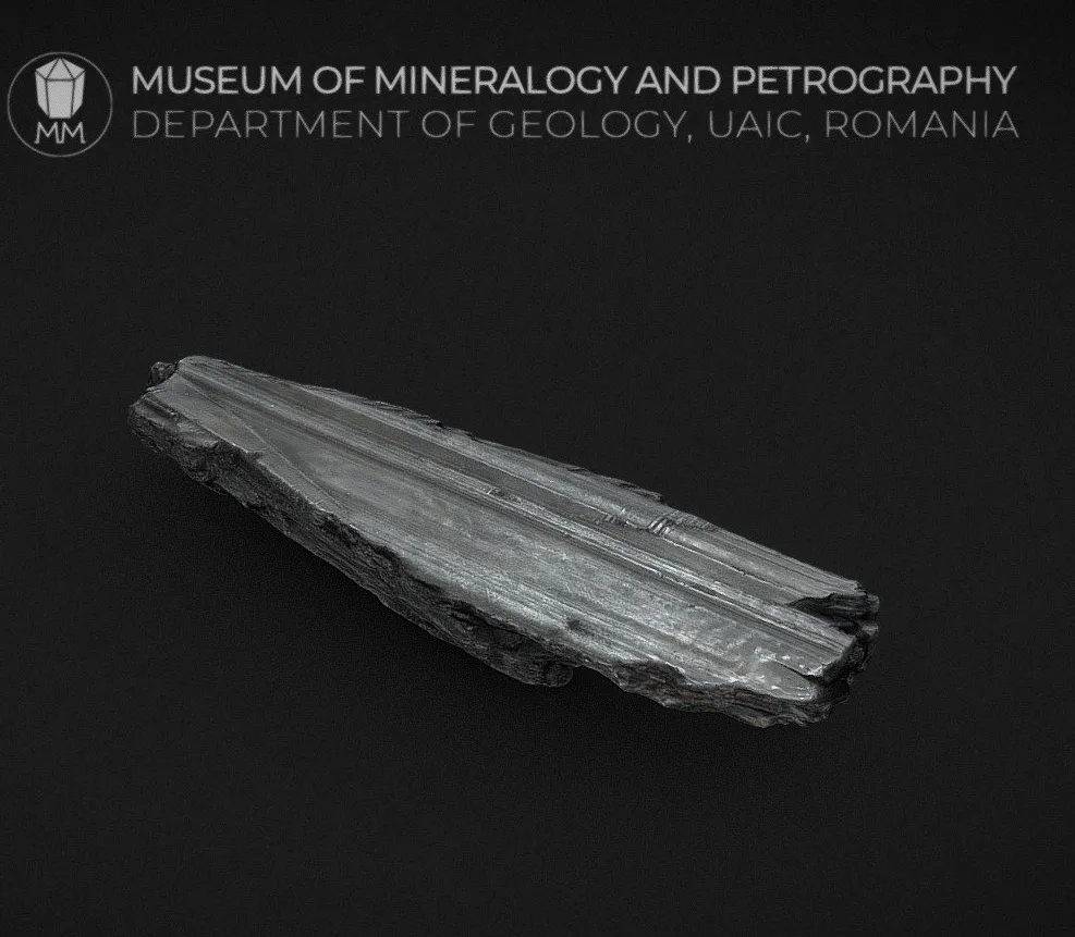 PBR Game 3D Models - Aesthetic Stibnite Specimen