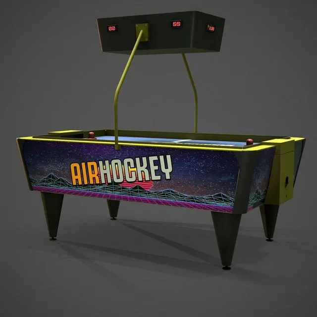 PBR Game 3D Models - Air Hockey