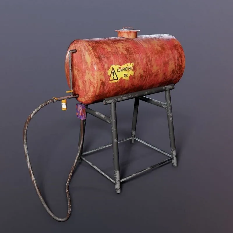 PBR Game 3D Models - Air Tank