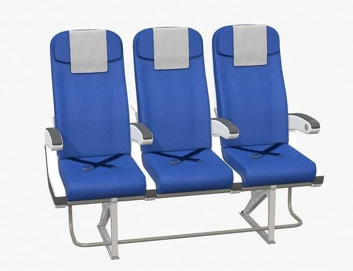 PBR Game 3D Models - Airplane Chair V5 Low-poly