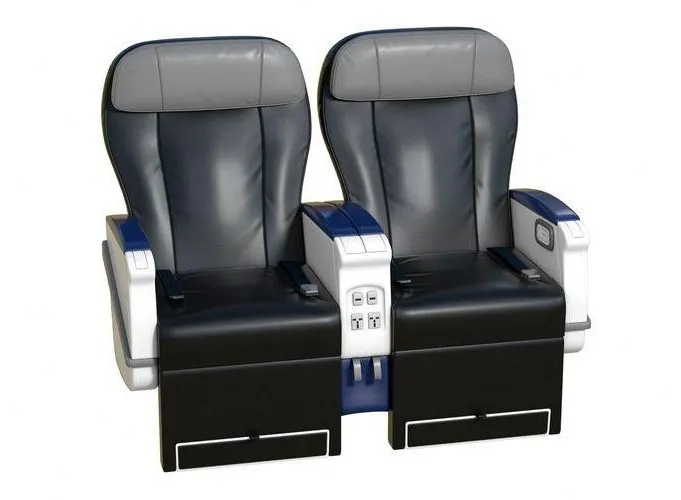 PBR Game 3D Models - Airplane First Class Seat