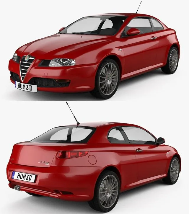 PBR Game 3D Models - Alfa Romeo GT 2004