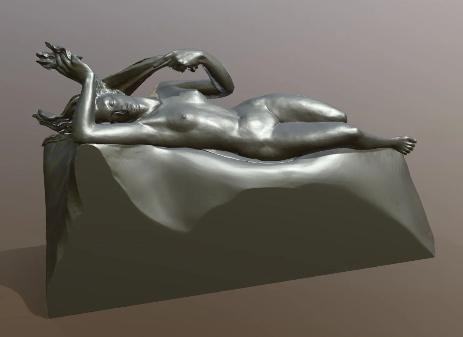 PBR Game 3D Models - Alferez Reclining Figure01b