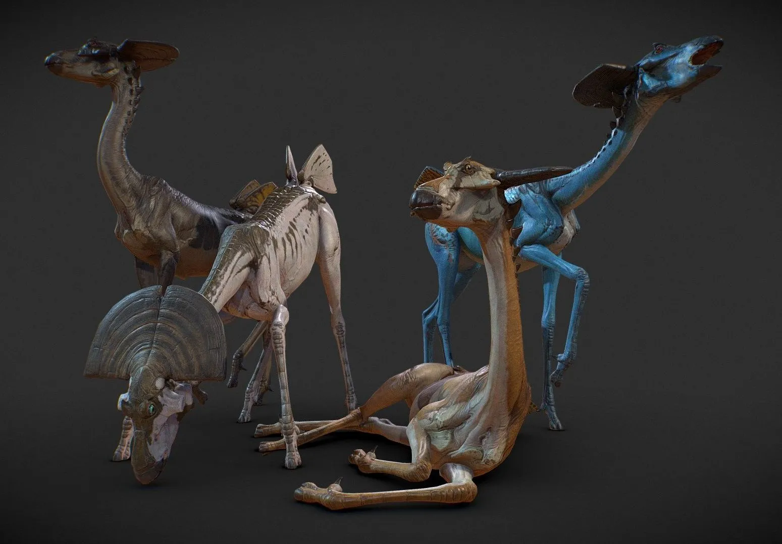 PBR Game 3D Models - Alien Antelope