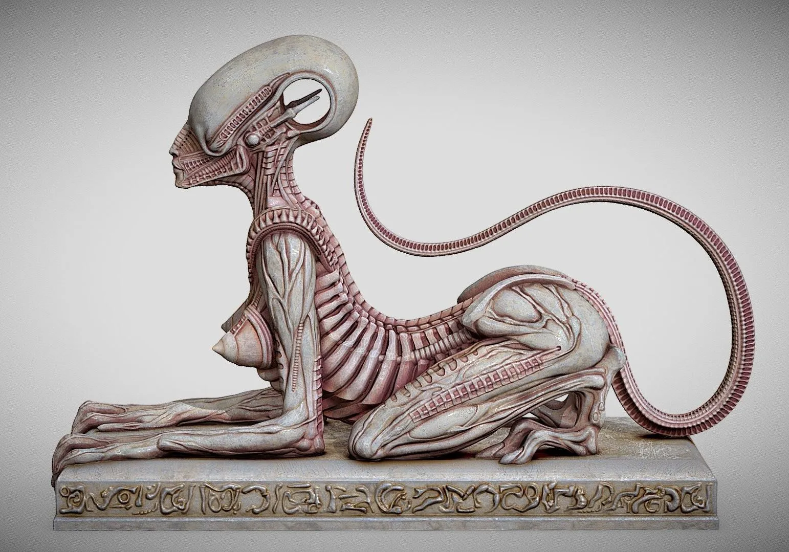 PBR Game 3D Models - Alien Sphinx