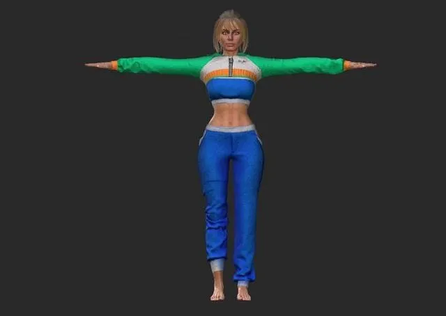 PBR Game 3D Models - Ana – Female Character