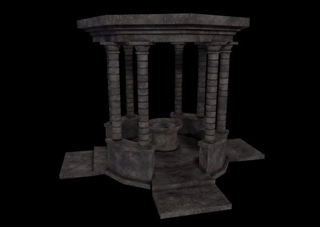 PBR Game 3D Models - Ancient Rotunda