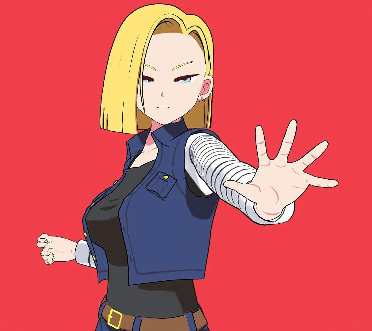 PBR Game 3D Models - Android 18