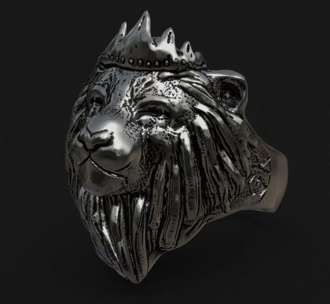 PBR Game 3D Models - Anel Lion