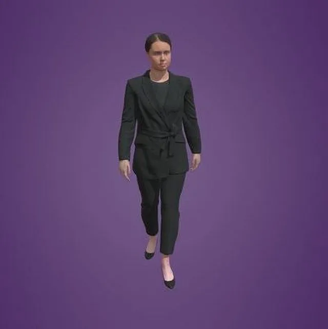 PBR Game 3D Models - Animated Woman Walking 4361 W5