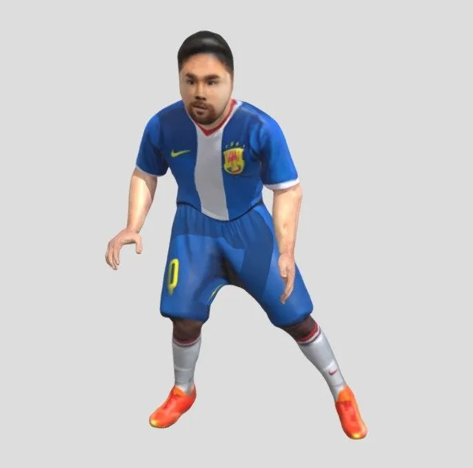PBR Game 3D Models - Animation Comb Goalkeeper