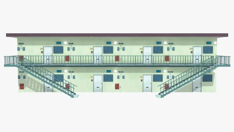 PBR Game 3D Models - Anime Apartment Tokyo