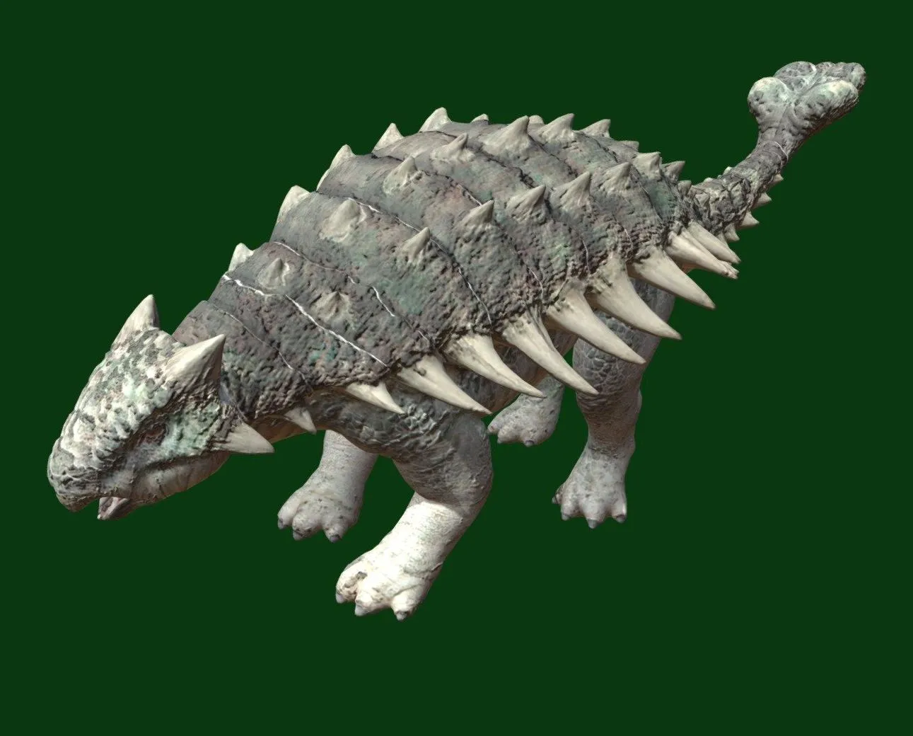 PBR Game 3D Models - Ankylosaurus Updated