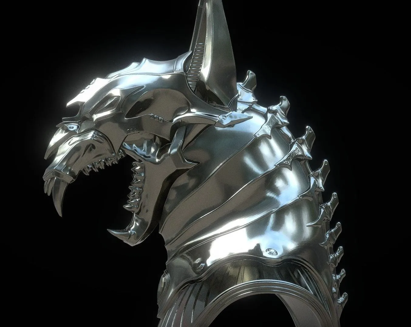 PBR Game 3D Models - Anubis Helmet 3D Printing