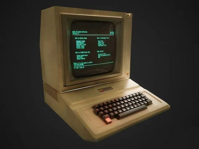 PBR Game 3D Models - Apple 2 computer
